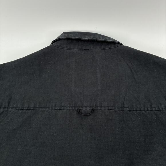 Topo Designs Field Jacket Men Medium Black Snap Button Utility Chore Outdoors - Picture 11 of 16